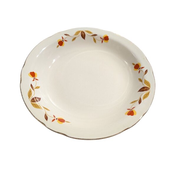 Hall Jewel Tea Autumn Leaf Mary Dunbar Dinner Plate Soup Bowl Berry Bowls Lot - Picture 4 of 9